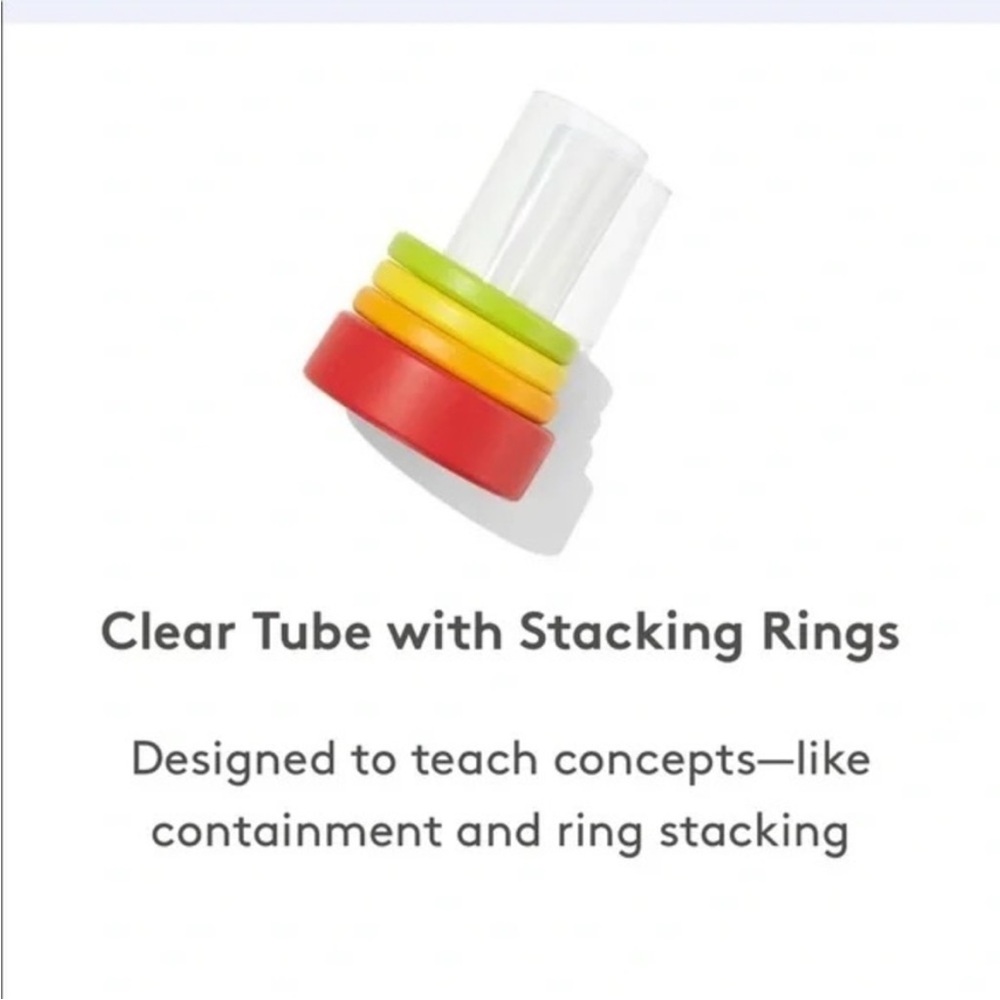 Lovevery Clear Tube With Stacking Rings - Picture 2 of 6